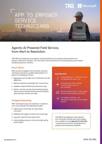App to Empower Service Technicians