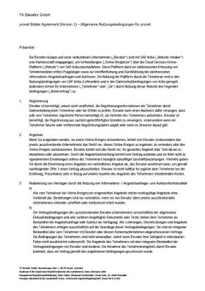 General terms and conditions for the usage of pronet de