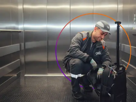 Serviço de manutenção de elevadores