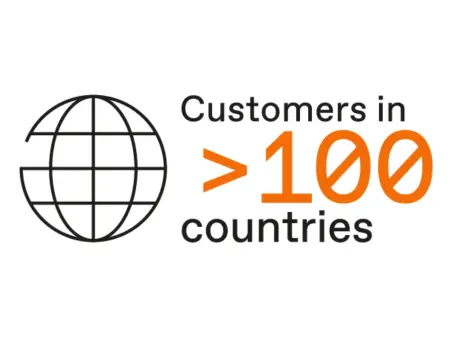 Customers in 100+ countries