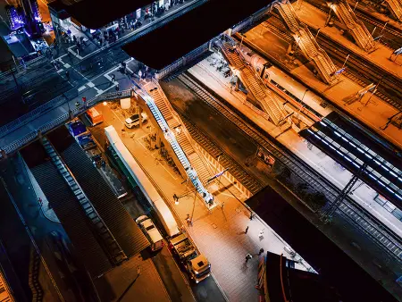 Escalators in Freiburg Germany