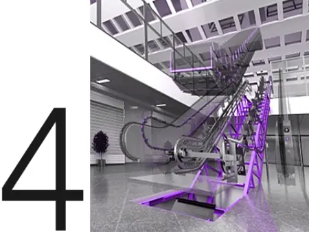 Install further key components of escalator