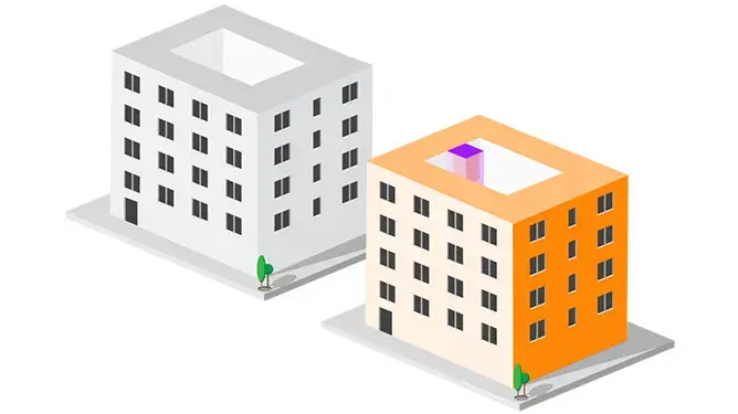Standard installation process for courtyards and façades 