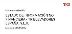 Estado de Información no Financiera 2021-2022