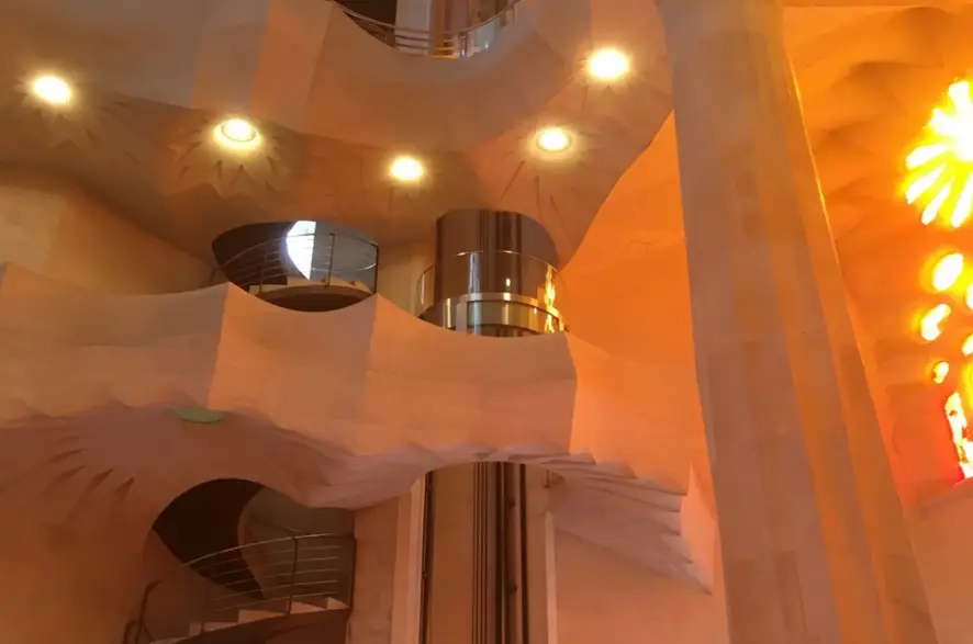 Le futur ascenseur de la Sagrada Familia © Jérome Duby
