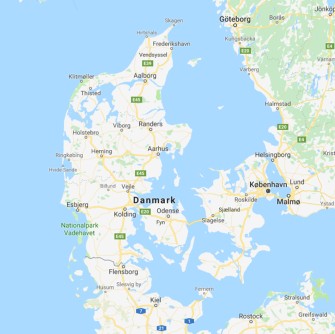 Danmark map
