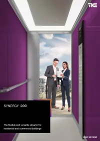 synergy 200 – hiss som fasats ut av TK Elevator