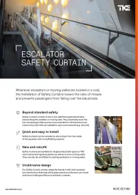 Safety curtain fact sheet