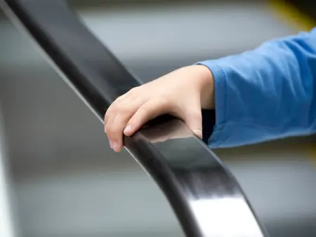 Safe & Dirt-Resistant Handrail Inlet