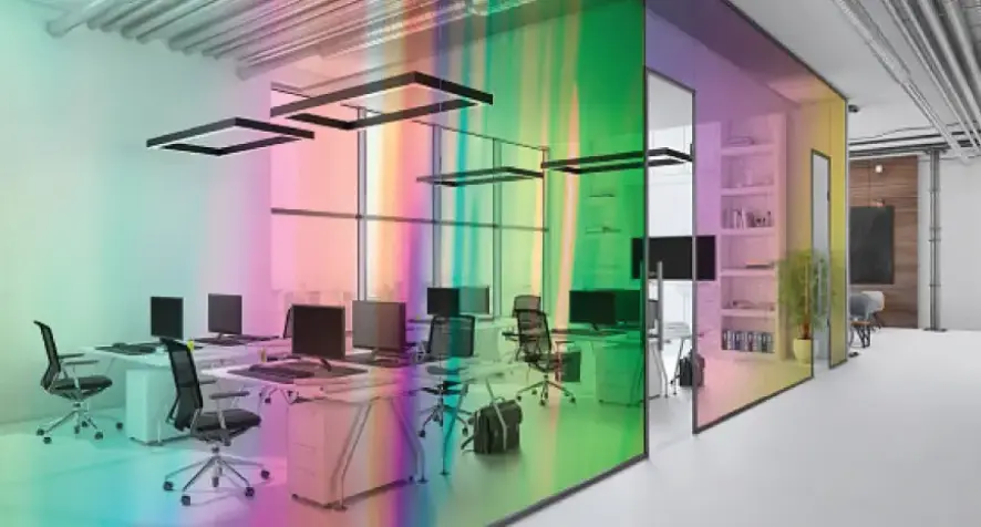 Dichroic glass