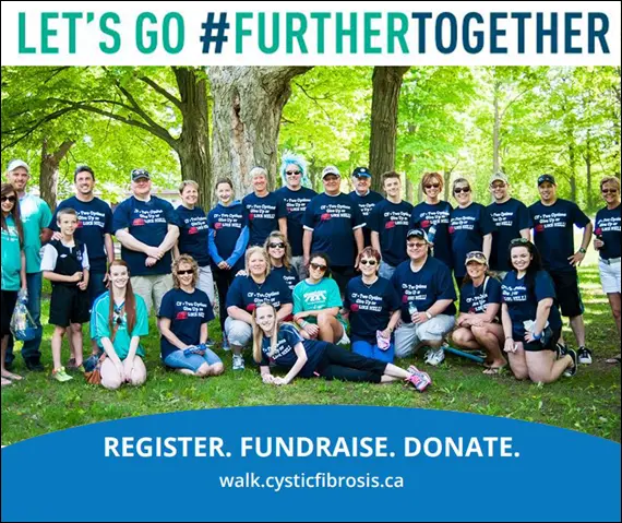 A group at Walk to Make Cystic Fibrosis History