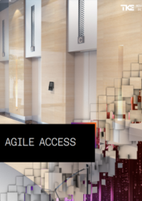 The cover of the TK Elevator AGILE - Security Access brochure.