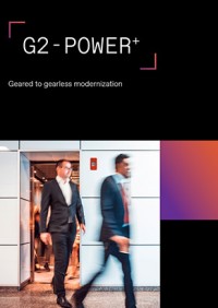The cover of the TK Elevator G2-Power Plus brochure.