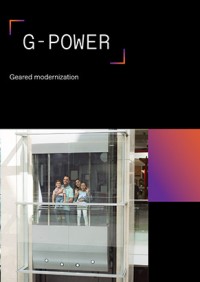 The cover of the TK Elevator G-Power brochure.