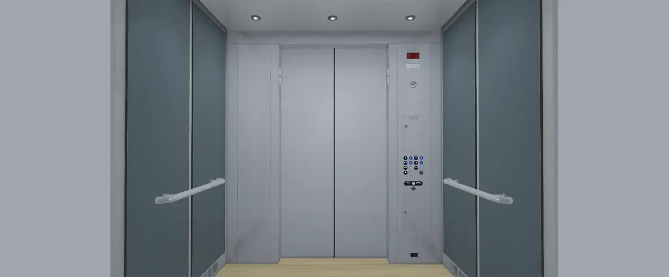 Looking to front of cabin