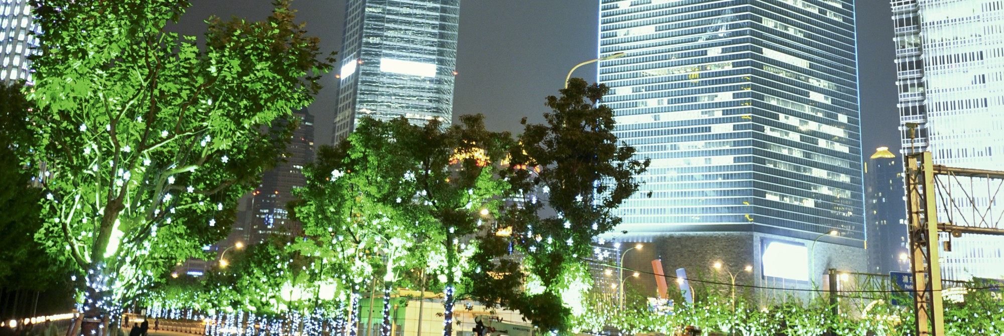 A photo of the Shanghai World Financial Center